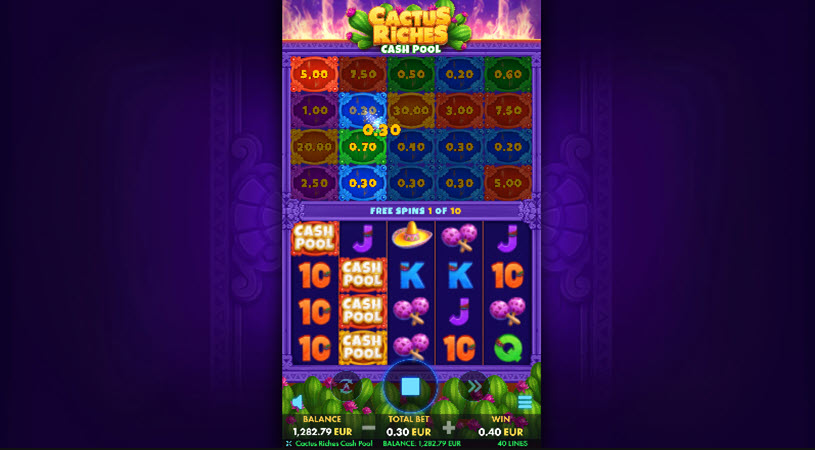 Cactus Riches Cash Pool Slot Free Spins