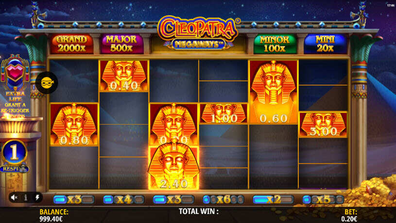 Cleopatra Megaways Slot Bonus Game