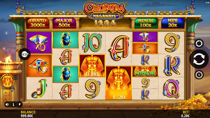 Cleopatra Megaways Slot gameplay