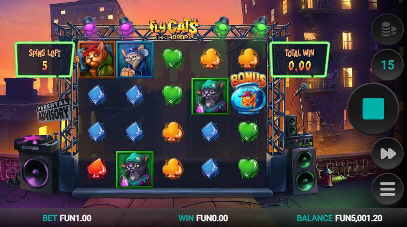 Fly Cats Dream Drop Slot Free Spins