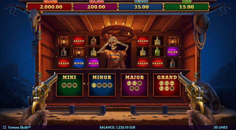 Fortune Skulls Slot Bonus Game