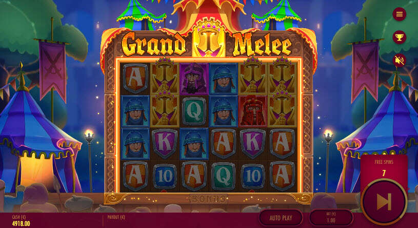 Grand Melee Slot Free Spins