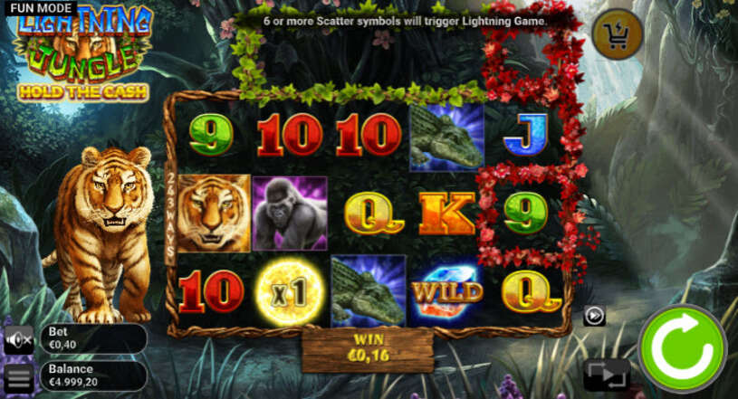 Lightning Jungle Slot gameplay