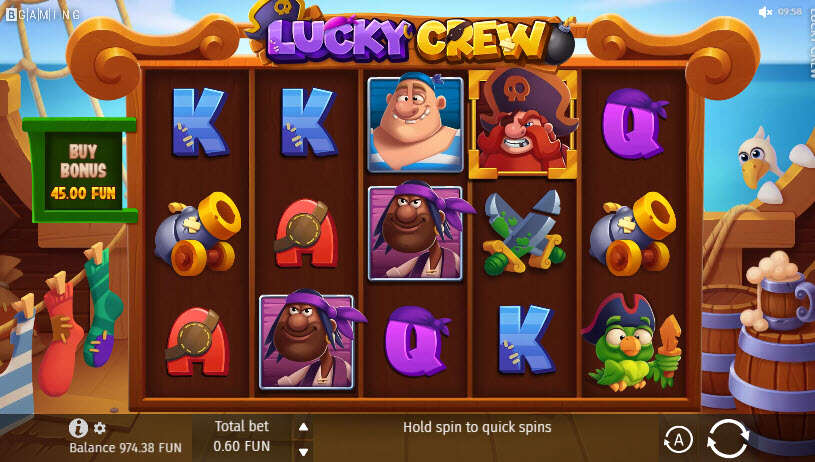 Lucky Crew Slot gameplay