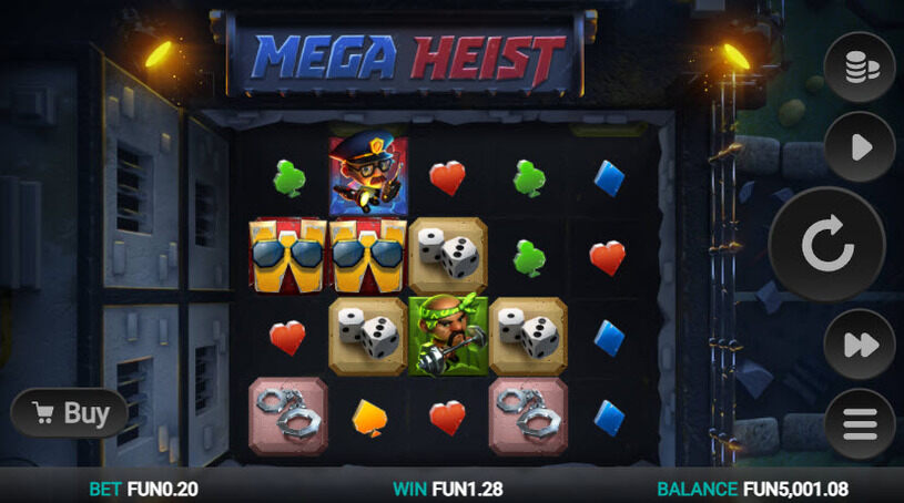 Mega Heist Slot gameplay