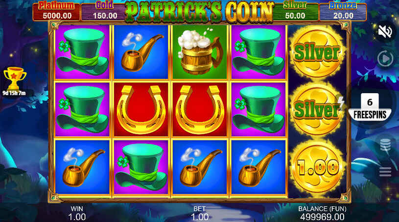 Patrick's Coin Hold the Spin Slot Free Spins
