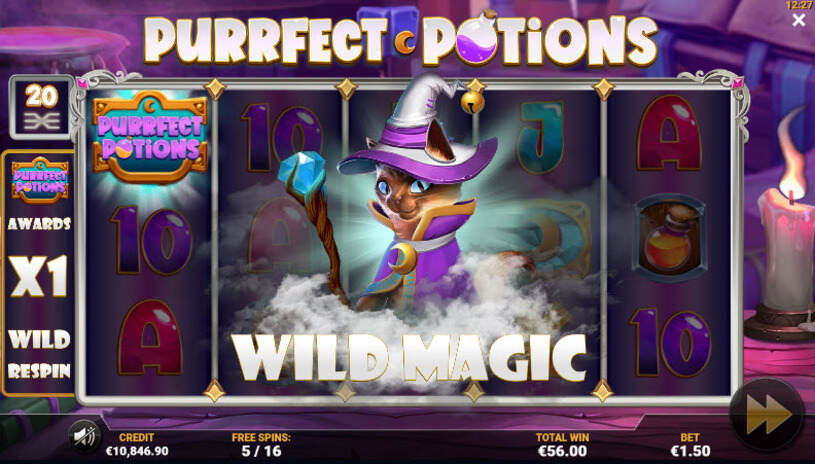 Purrfect Potions Slot Free Spins