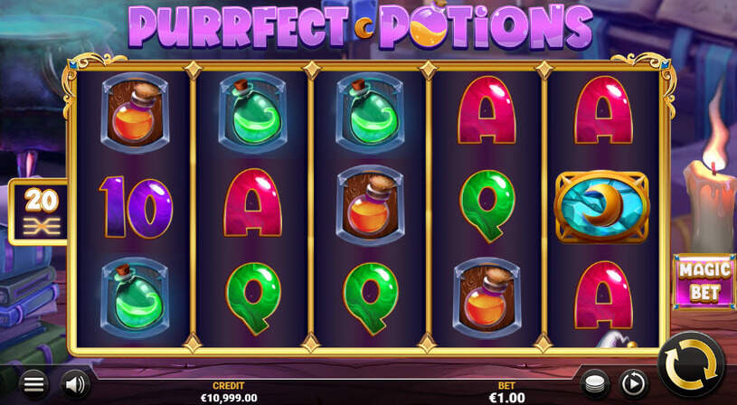 Purrfect Potions Slot gameplay