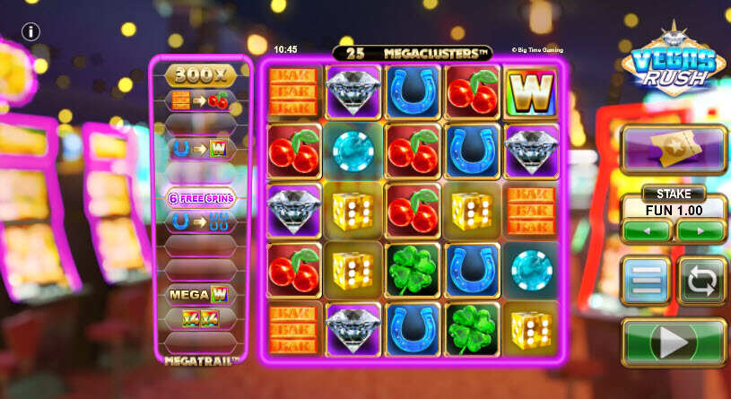 Vegas Rush Slot Gameplay