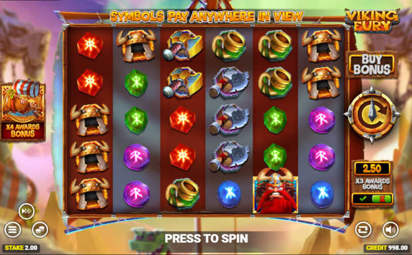 Viking Fury Spinfinity Slot gameplay