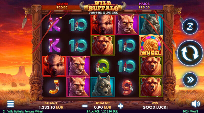 Wild Buffalo Fortune Wheel Slot gameplay