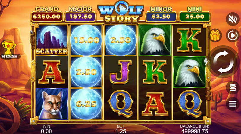 Wolf Story Slot gameplay