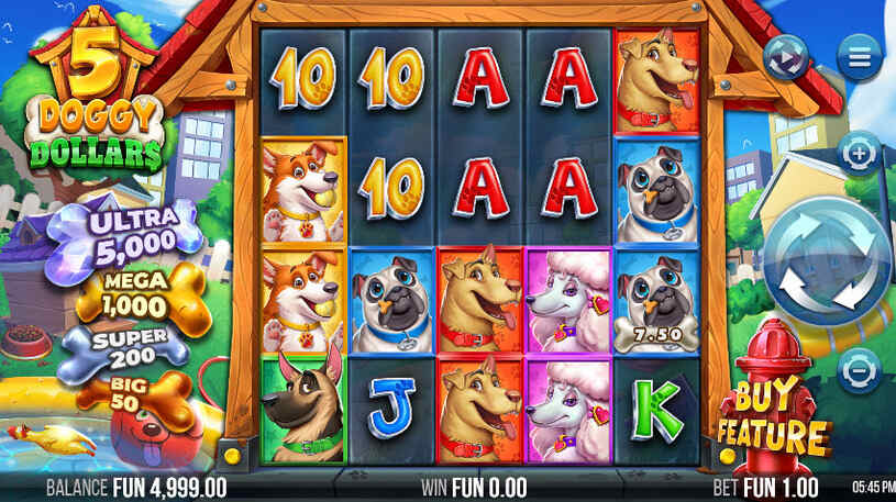 5 Doggy Dollars Slot gameplay