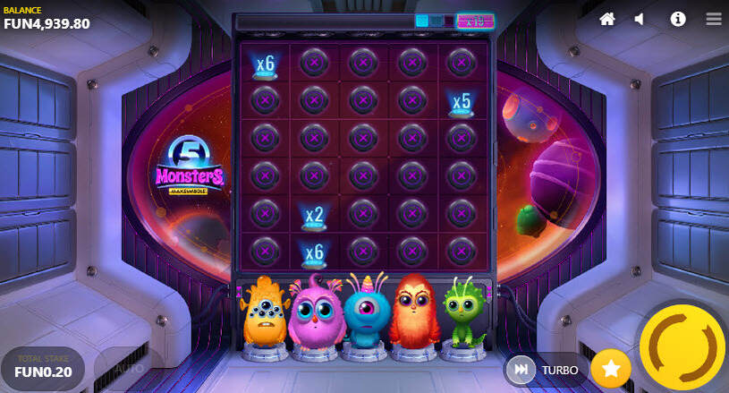 5 Monsters Slot Bonus Game