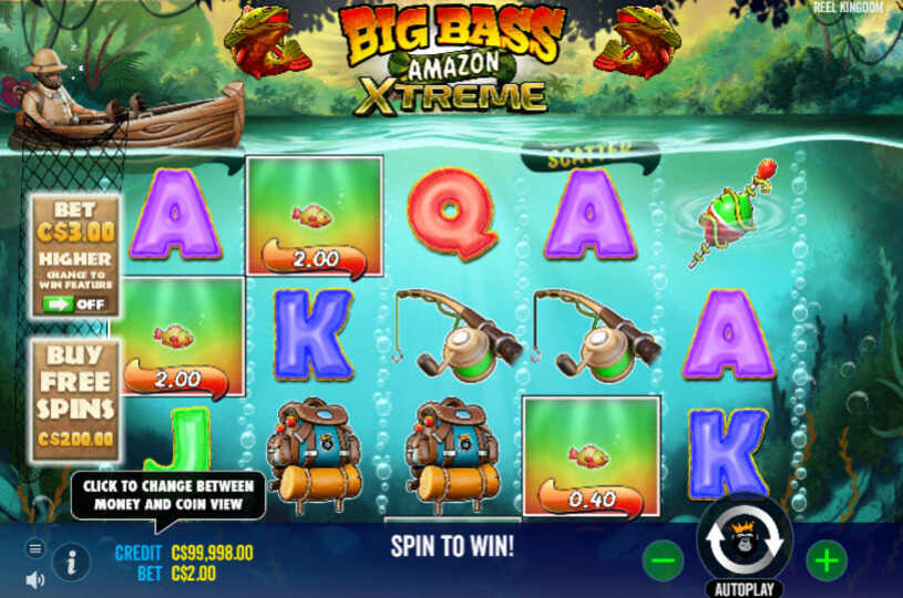 Big Bass Amazon Xtreme Slot gameplay