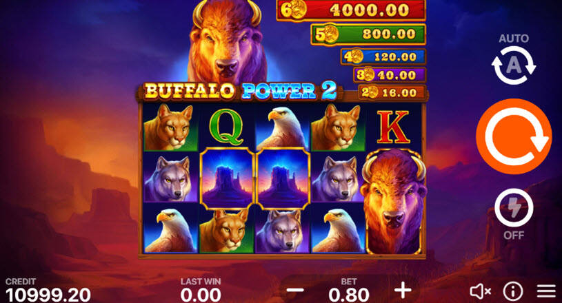 Buffalo Power 2 Hold and Win Slot gameplay