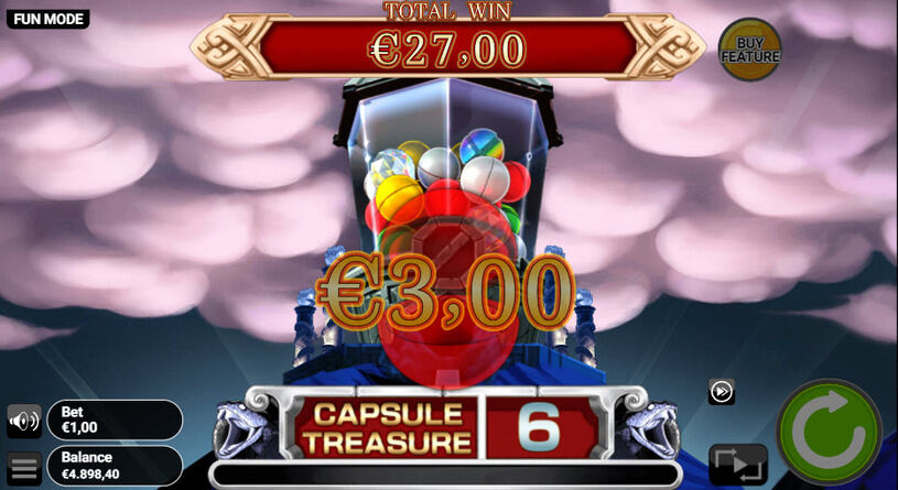 Capsule Treasure Thor's Strike Slot Bonus Game
