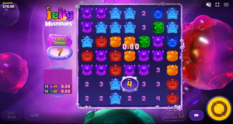 Jelly Multihops Slot Free Spins