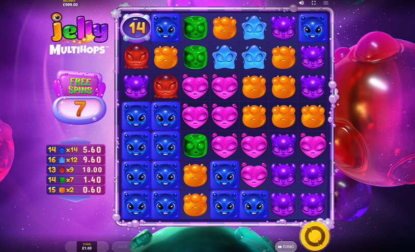 Jelly Multihops Slot gameplay