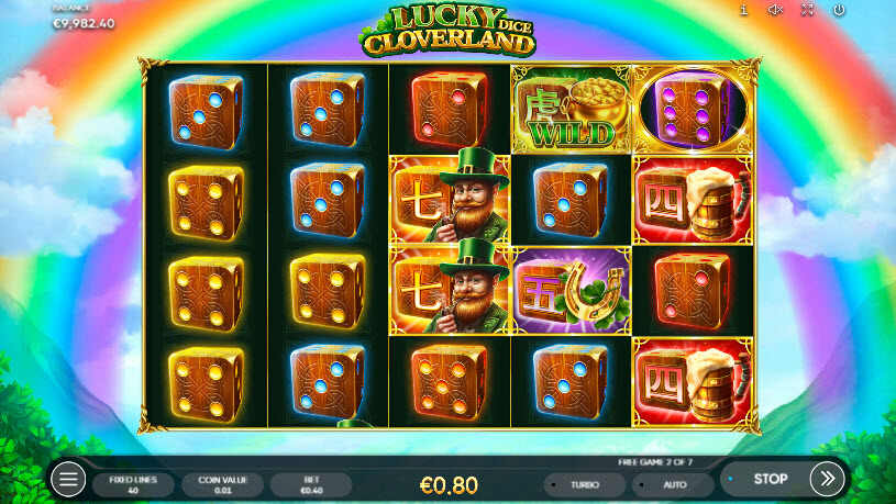 Lucky Cloverland Dice Slot Free Spins