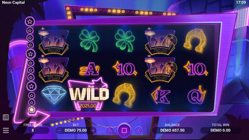 Neon Capital Slot Free Spins