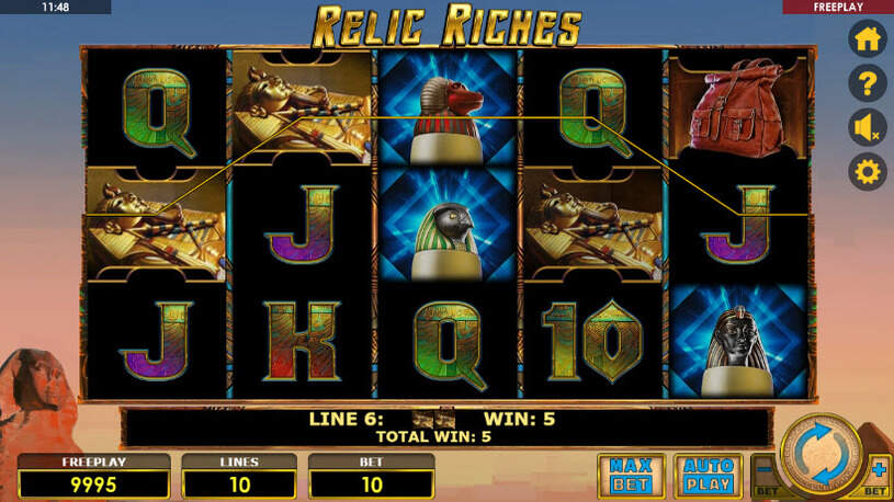 Relic Riches Slot gameplay