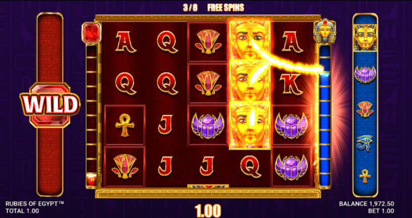 Rubies of Egypt Slot Free Spins