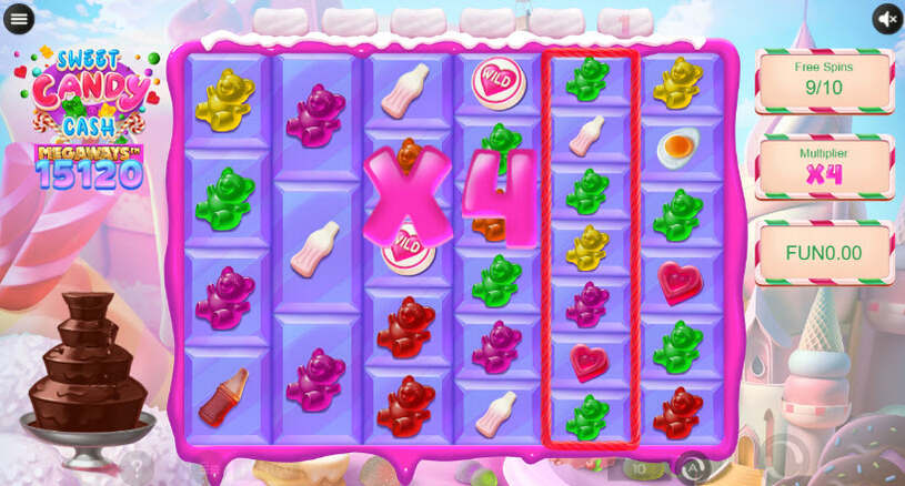 Sweet Candy Cash Megaways Slot Free Spins