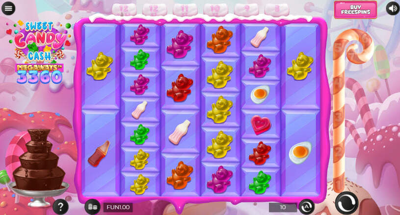 Sweet Candy Cash Megaways Slot gameplay