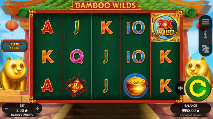 Bamboo Wilds Slot gameplay