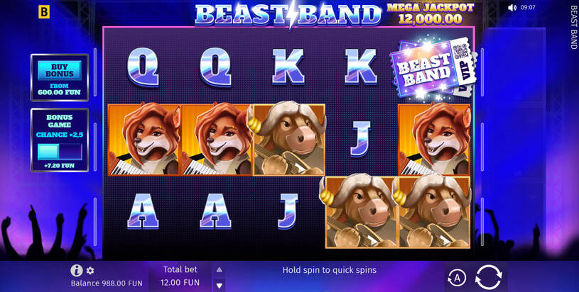 Beast Band Slot gameplay