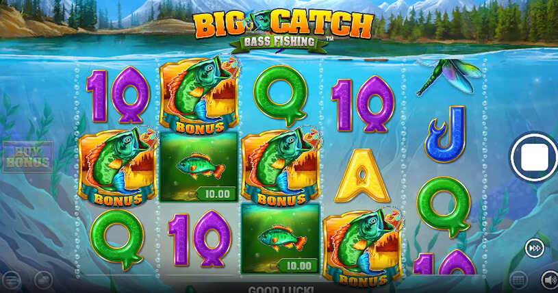 Big Catch Bass Fishing Slot Gameplay