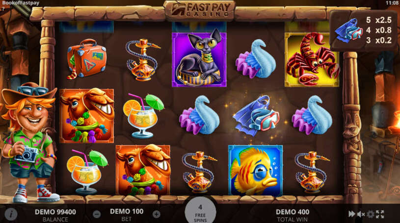 Book of Fastpay Slot Free Spins