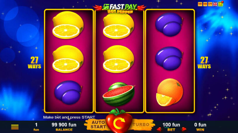 Fastpay Hot Pepper Slot gameplay