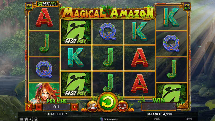 Fastpay Magical Amazon Slot gameplay