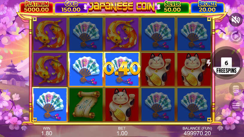 Japanese Coin Hold The Spin Slot Free Spins