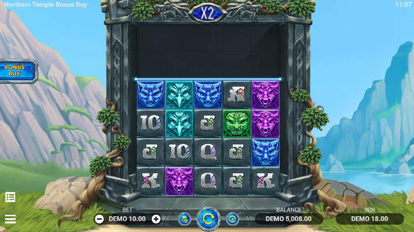 Northern Temple Slot gameplay