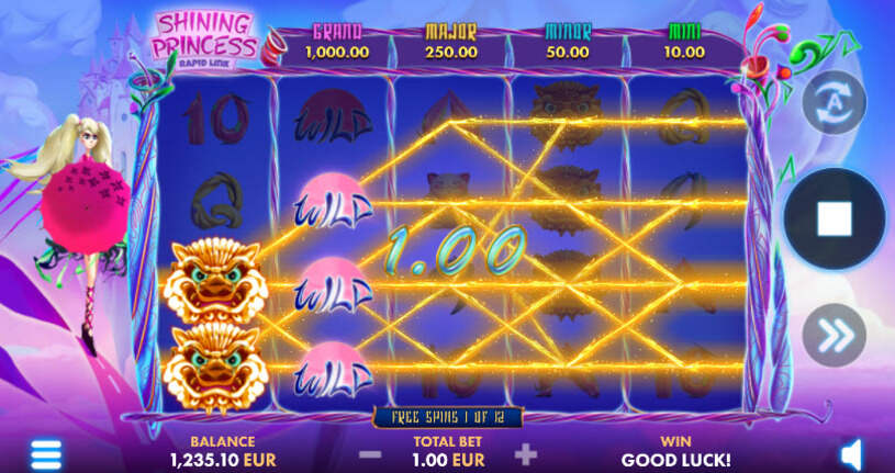 Shining Princess Rapid Link Slot Free Spins