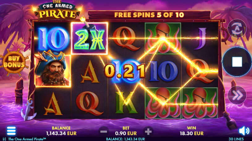 The One Armed Pirate Slot Free Spins