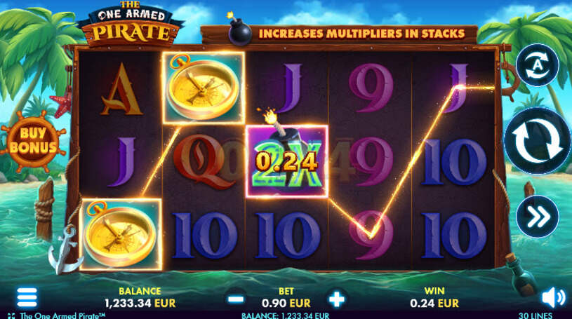 The One Armed Pirate Slot gameplay