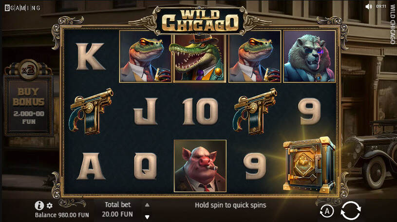 Wild Chicago Slot gameplay