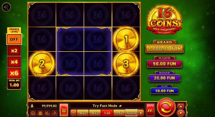 16 Coins Slot gameplay