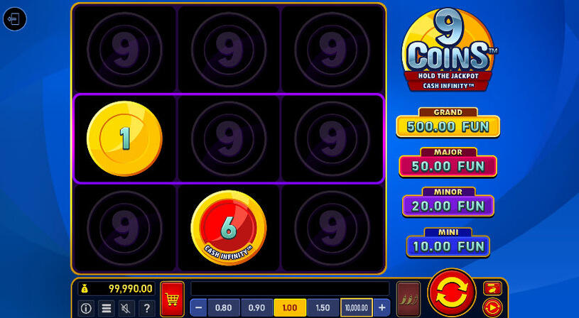 9 Coins Extremely Light Slot gameplay