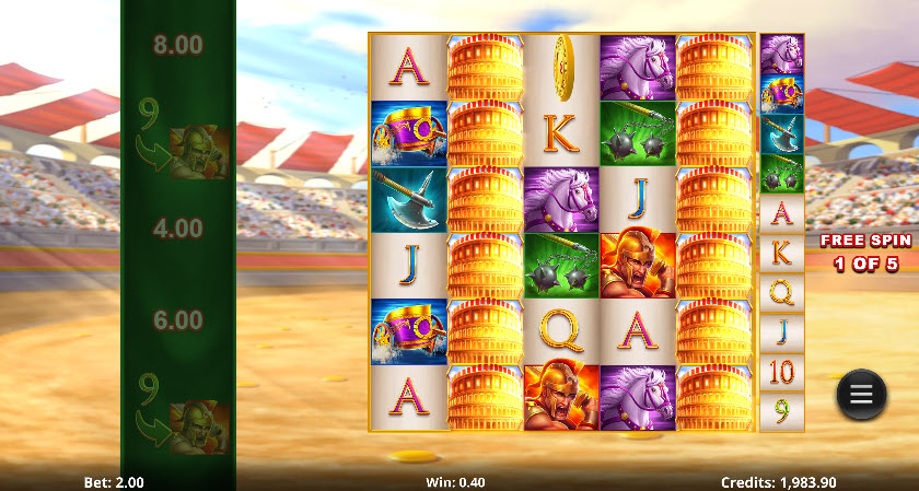 Action Boost Gladiator Slot Free Spins