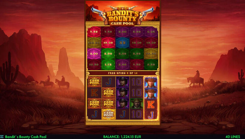 Bandit`s Bounty Cash Pool Slot Free Spins
