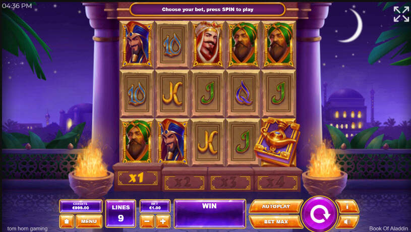 Book of Aladdin Slot gameplay