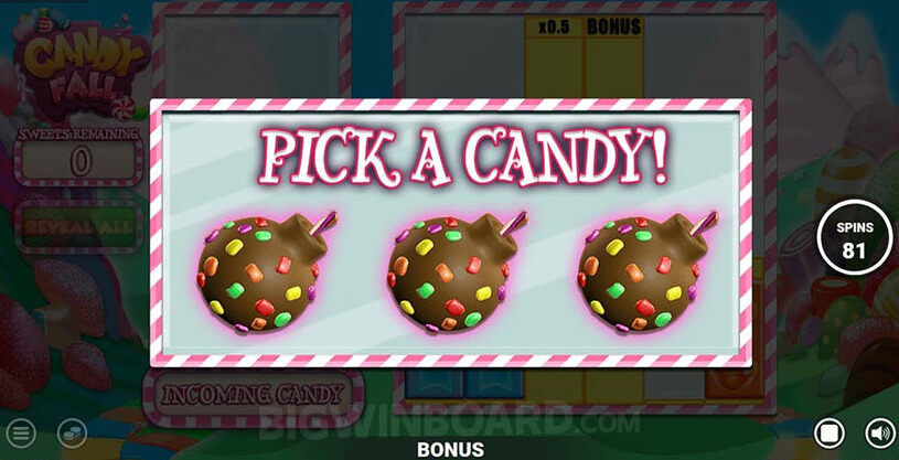Candy Fall Slot Bonus
