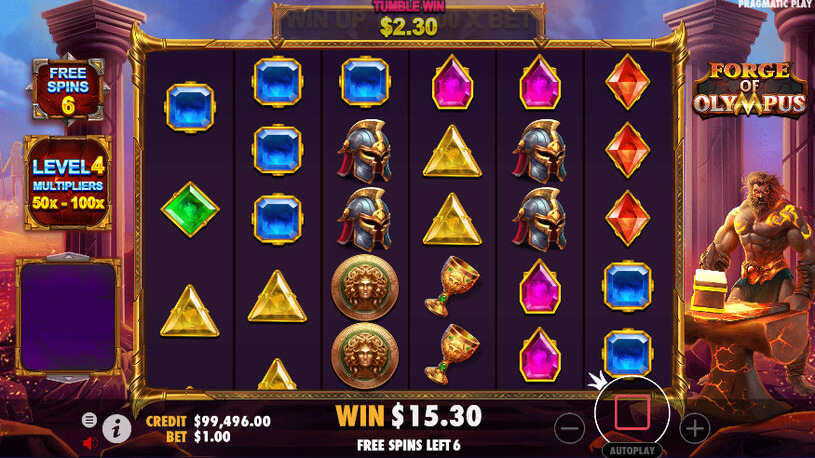 Forge of Olympus Slot Free Spins