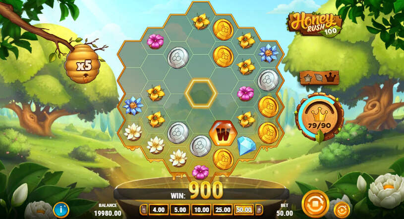 Honey Rush 100 Slot Bonus