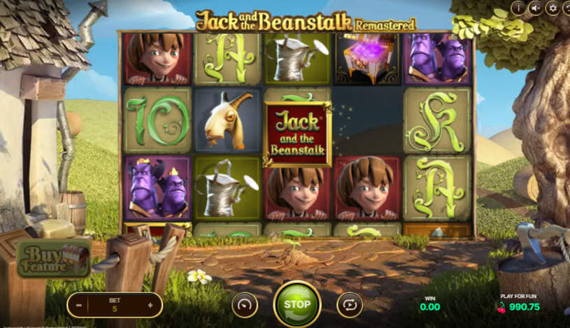 Jack and the Beanstalk Remastered Slot gameplay